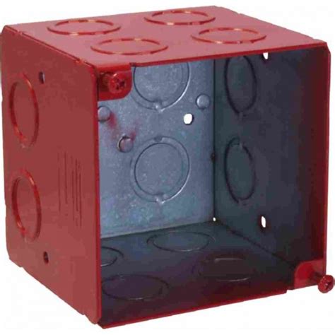 red metal fire box|fire alarm electrical box.